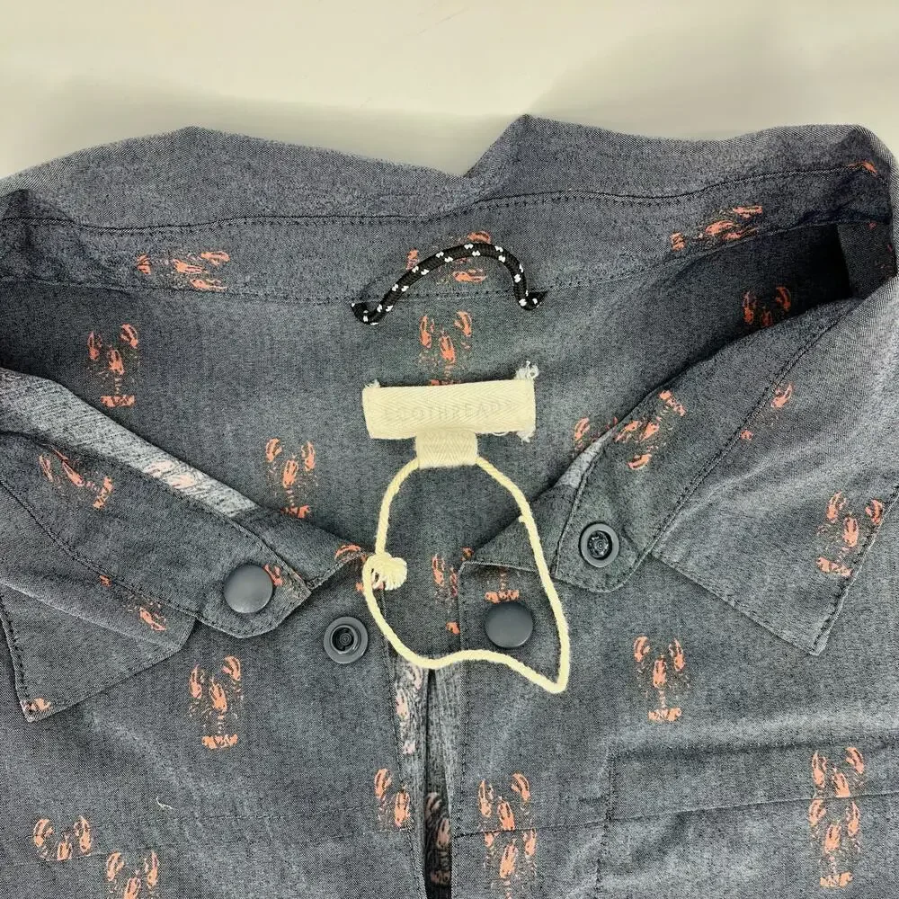 Ecothreads new gray mens' shirt with lobster motif (XXL) - Picture 5 of 5
